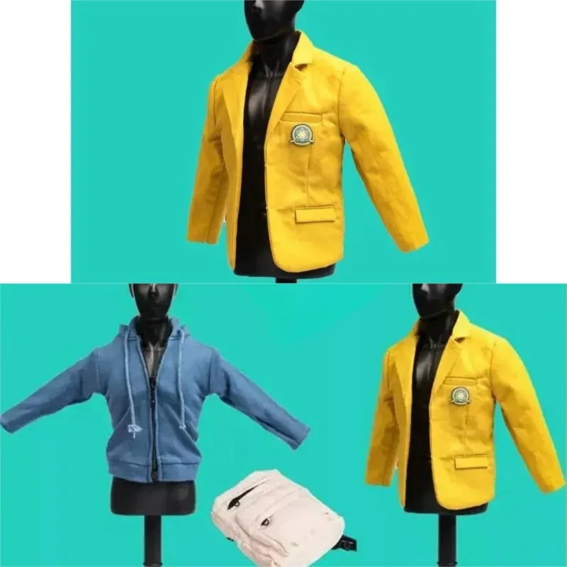 

TYM060 1/6 Scale Male Soldier Head Sculpt School Uniform Coat with Bag Clothes Model for 12 Inch Action Toy Figures Doll