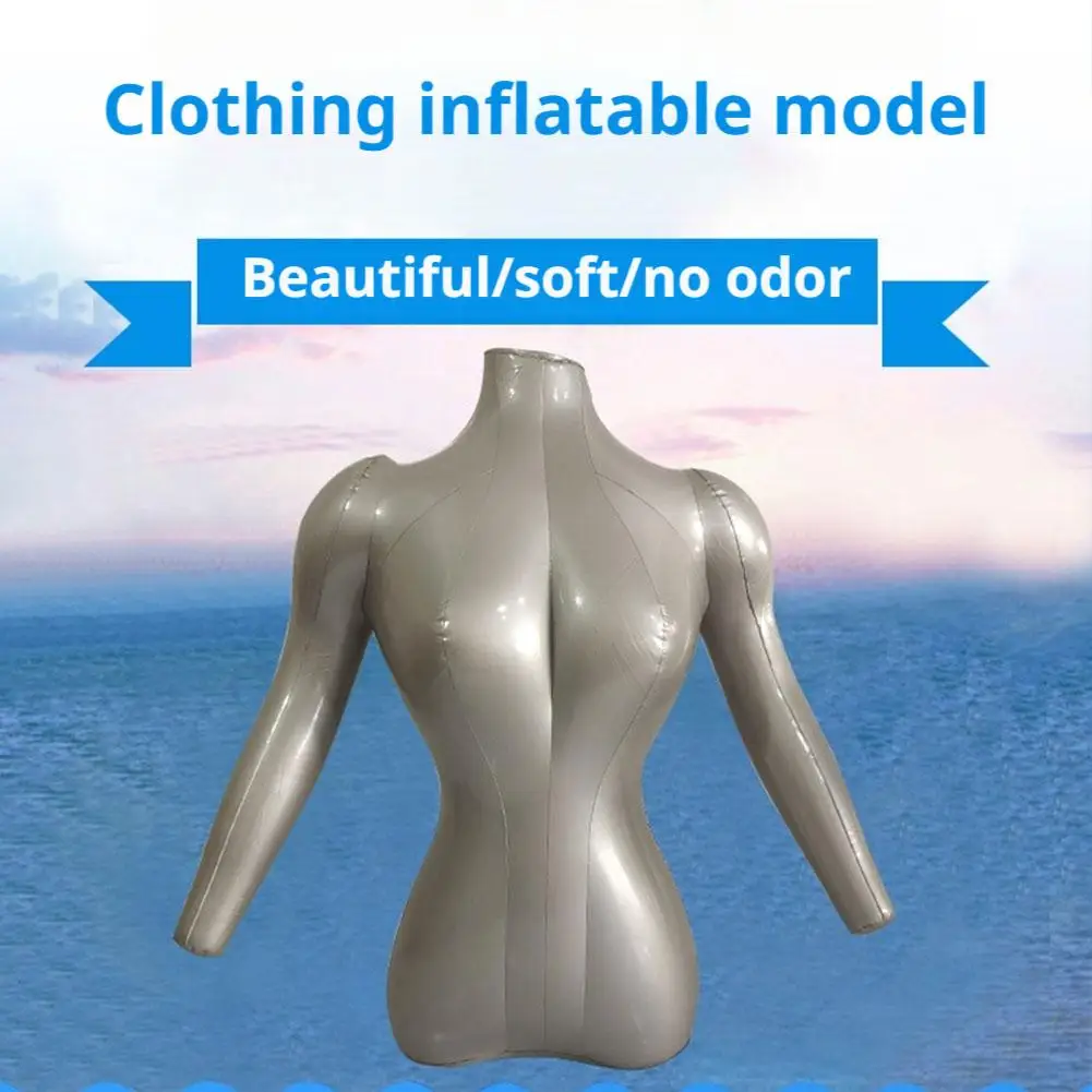 

1PCS Inflatable Female Torso Mannequin For Trade Shows Clothing Display PVC Leak Proof Portable Window Shop Market Stall Prop