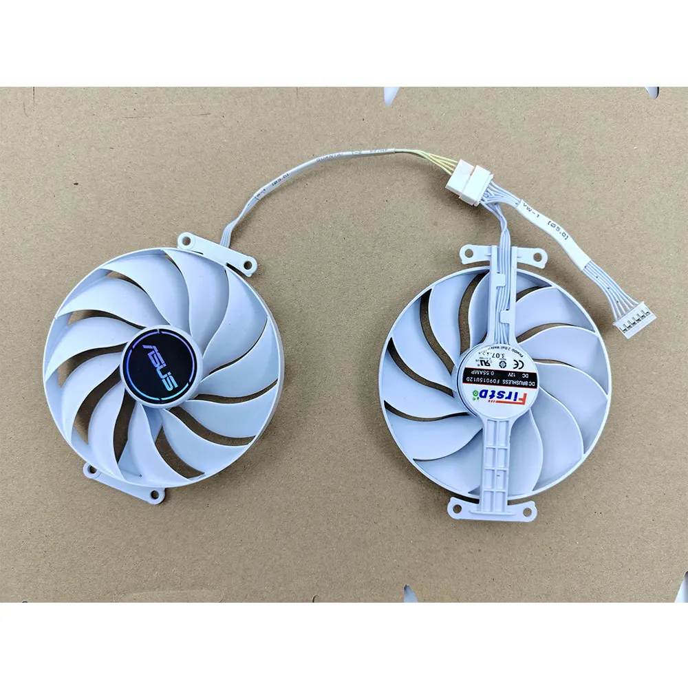 NEW  CF9015U12D FD9015U12D 6Pin 90MM RTX4060 Graphics card fan For ASUS GeForce RTX 4060 Ti DUAL  WHITE GPU fan