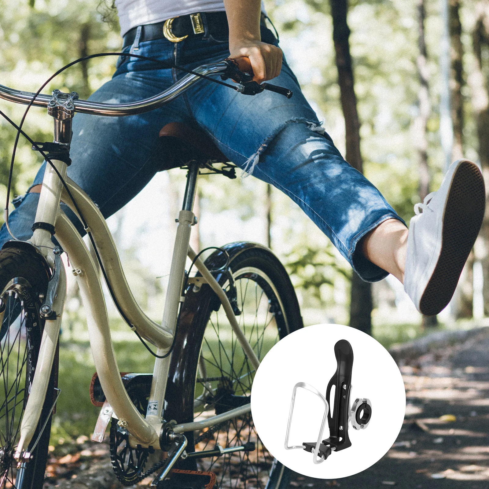 

Bike Water Bottle Holder Adjustable Cup Cage for Mountain Road Bikes Telescopic Design 15 Tube Fits Horizontal Vertical