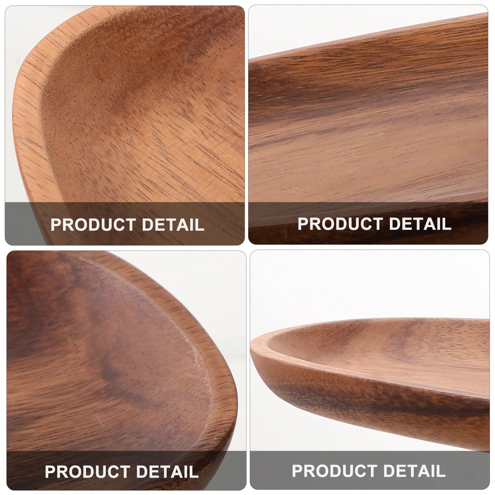 

1pcs Acacia Wood Sushi Tray Natural Wooden Serving Plate For Snacks Salad Japanese Style Decorative Dish Kitchen Supply Food