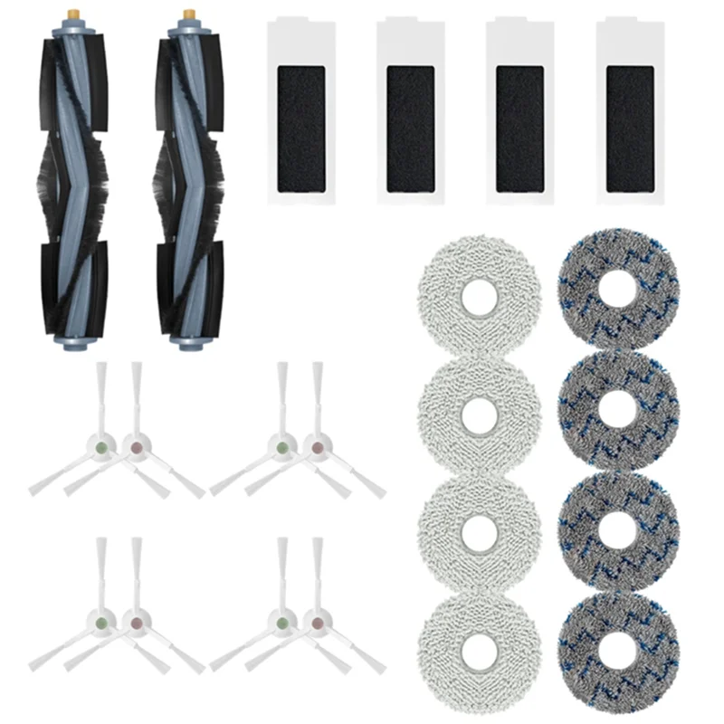 ABGU For Deeboot T20 Pro / , T20 Pro Robot Vacuum Cleaner Spare Parts Main Side Brush Mop Cloth Hepa Filter