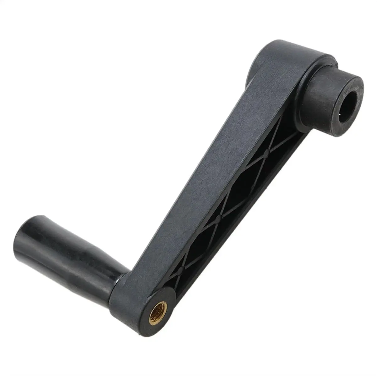A56K Hole Diameter 12mm Folding Nylon Crank Handle Revolving Handwheel Accessories for Industrial Machine Tools(12 X 100mm)
