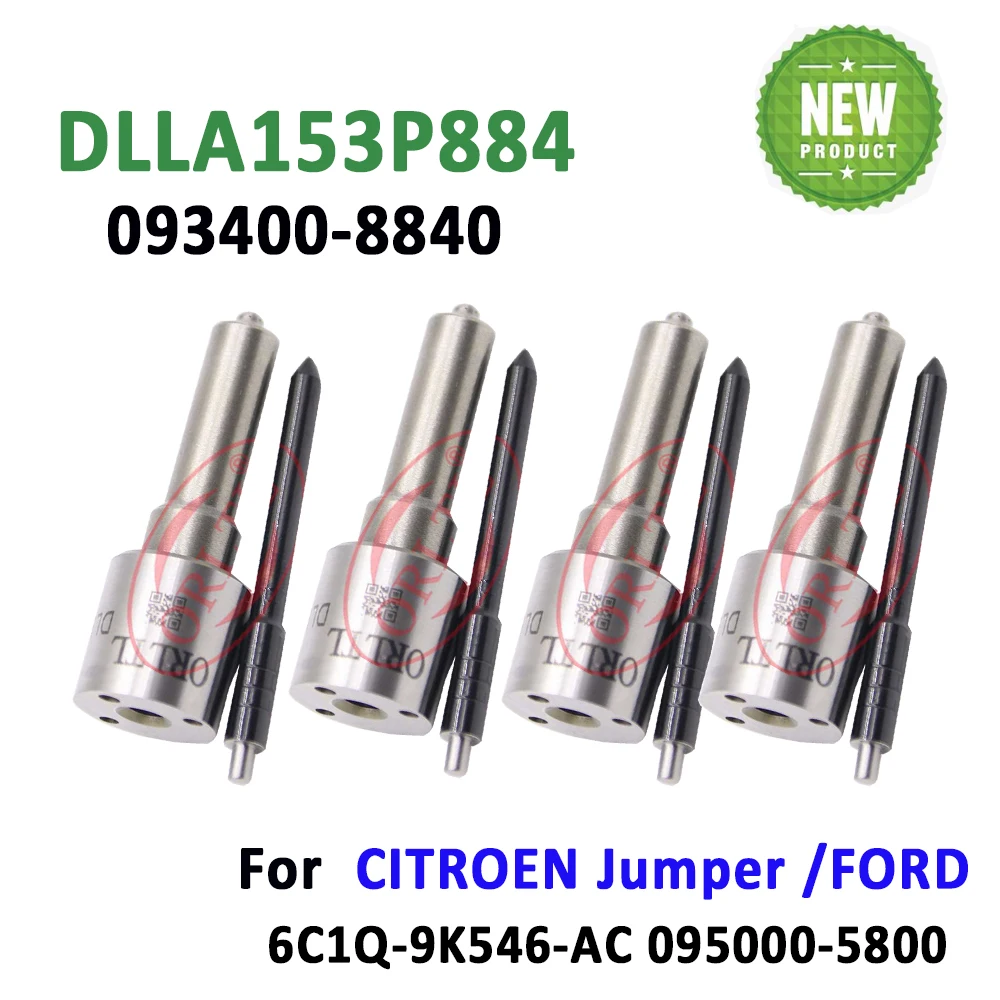 4PCS DLLA153P884 (093400-8840) Common Rail Injector Nozzle DLLA 153P884 Auto Spare Part Nozzle For FORD 095000-5800 0950005801