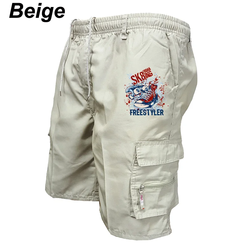 Men Cargo Shorts Summer Overalls Street Shorts Men Brand Drawstring Shorts Men Casual Shorts