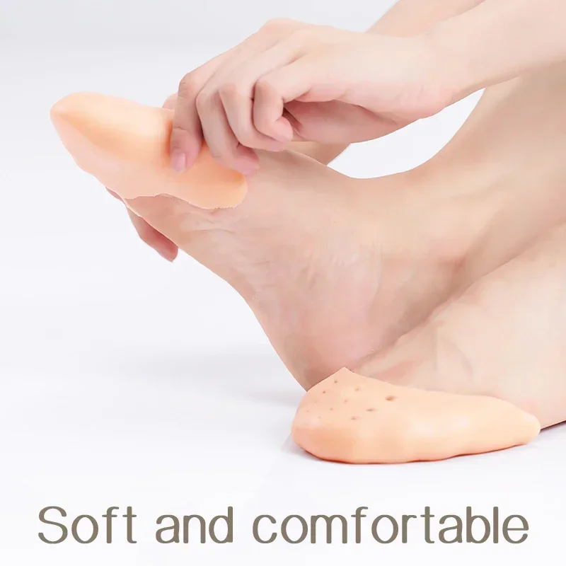 1Pair Toe Protector Silicone Gel Pointe Toe Cap Cover For Toes Soft Pads Protectors For Ballet Shoes Feet Care Tools