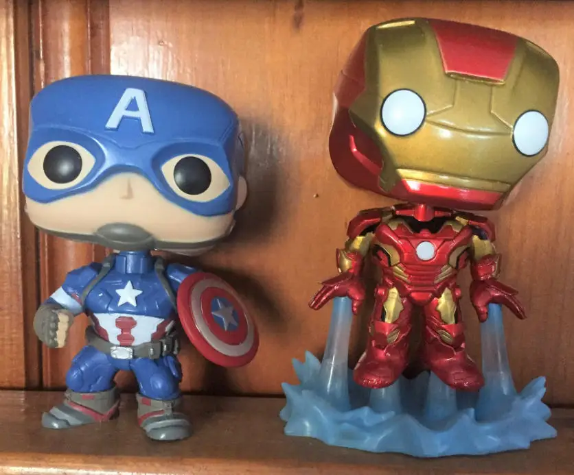 FUNKO POP Vengadores Liga Final Battle Hulk escuadrón de la muerte Hulk Iron Man Capitán de EE. UU. Thanos Iron Spider colección de muñecos de acción Juguetes