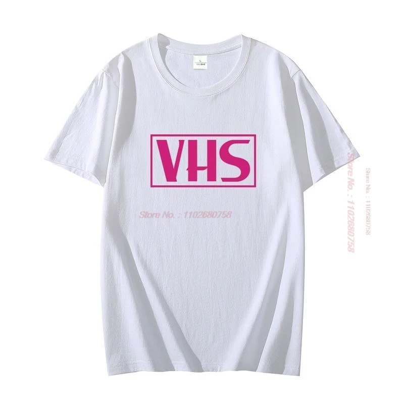 Vhs Fashion Graphic T Shirts Bloody Horror Big Box Collector's Summer Big Size Short Sleeve T Shirt Cotton Mens Print T Shirt