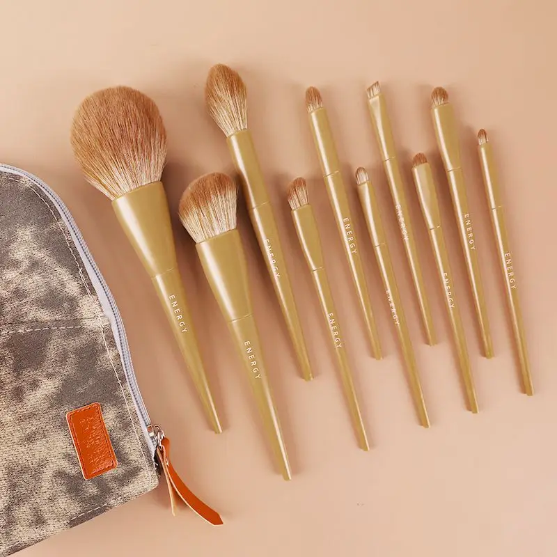 Ensemble de maquillage, pinceau, fard à paupières, poudre libre, pinceau à sourcils, fond de teint, fard à joues, surligneur, ensemble correcteur, pinceau, ensemble complet