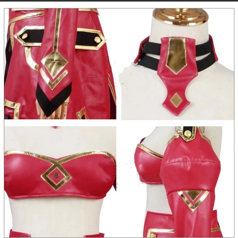 Traje Cosplay mordurado para mulheres, Top e saia, trajes de combate, roupas de RPG, traje de festa carnaval, jogo anime, FGO Fate, moda sexy