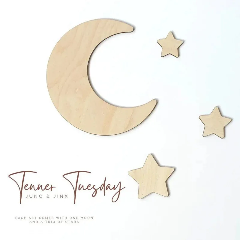 

Nordic Style Children's Room Wall Decoration Moon Stars Wall Hanging Wall Sticker Scene Layout Bedroom Room Bedroom Accessories