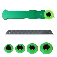 Juego de Herramientas para Cortar Vinilo para Ventanas - Kit de Cuchillas Rotatorias para Películas con Cuchillas de Repuesto para Vinilo Adhesivo, Película de Carbono, PPF