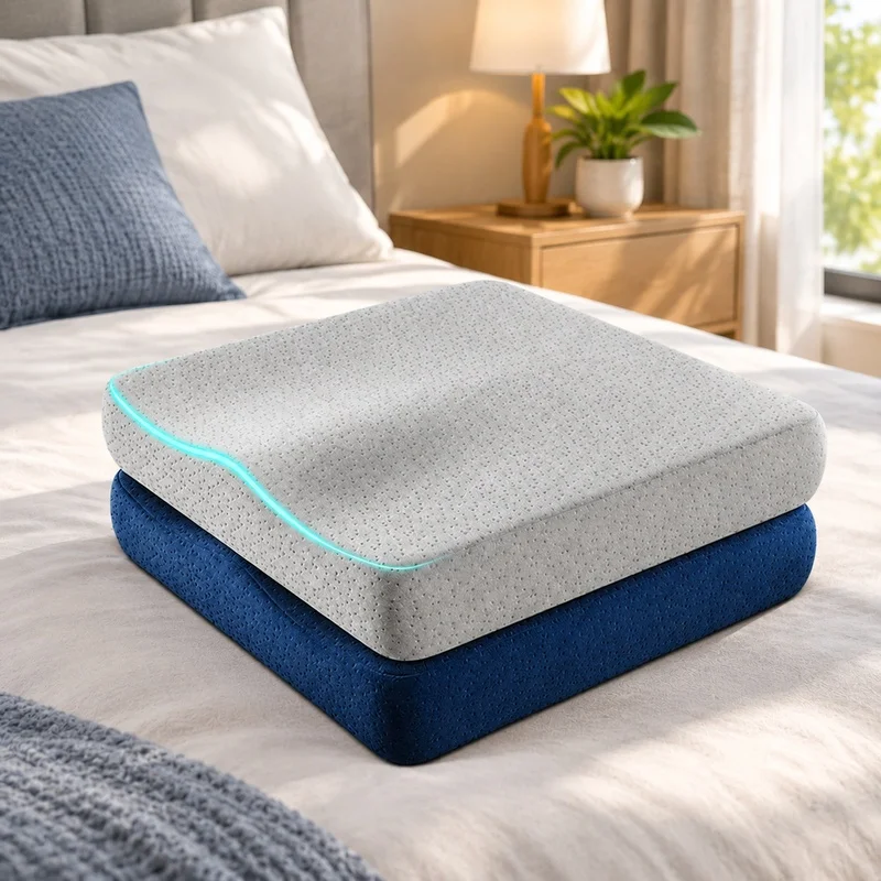 Ergonomic Memory Foam Seat Cushion for Office Use, Comfortable Hemorrhoid Pain Relief Support