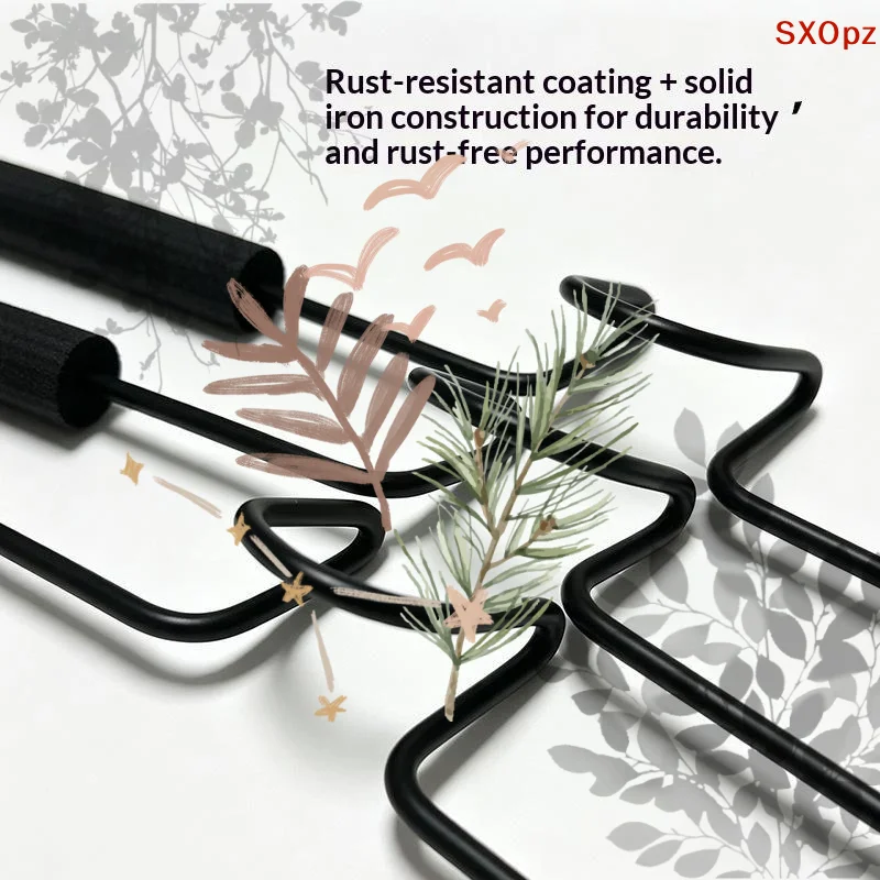 Clothes Hanger Space-Saving Metal Hangers Storage Hanger With Non-Slip Foam Pads Multi-Layer Design For Coats Sweaters Or Suits