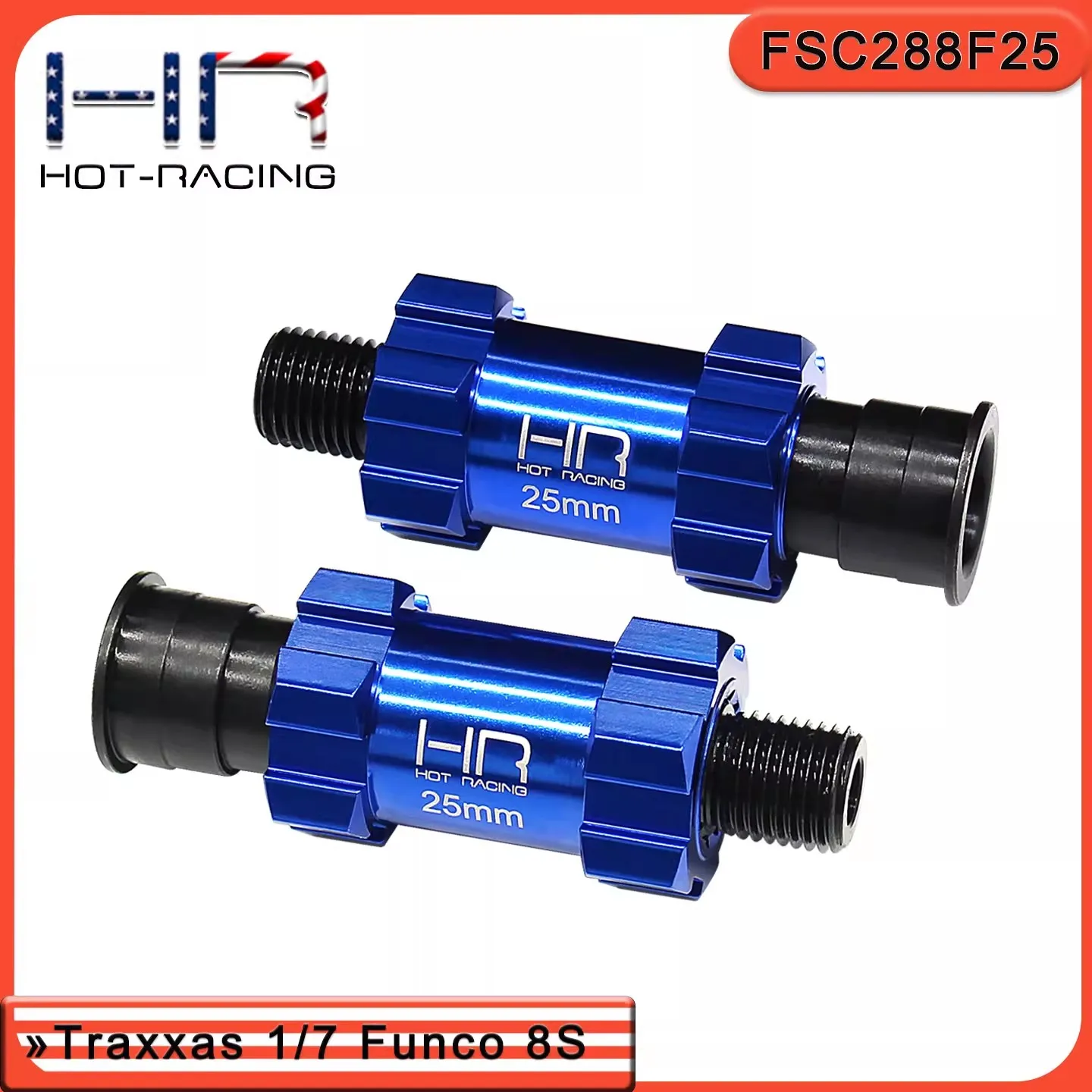 

HR Traxxas 1/7 Funco 8S Карта пустыни Расширение переднего колеса из высокоуглеродистой стали Одна сторона + 25 мм