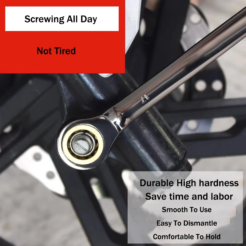 28GF Ergonomic Double Head Wrench Heavy Duty Spanner Tightening & Loosening for Car Repair Tools Metric Hand Tool