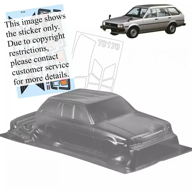 RC Drift On Road Clear PC Body Shell Wagon Style 1/10 Scale for TeamC KE70 customizable size Hobby Model Car Upgrade Accessory