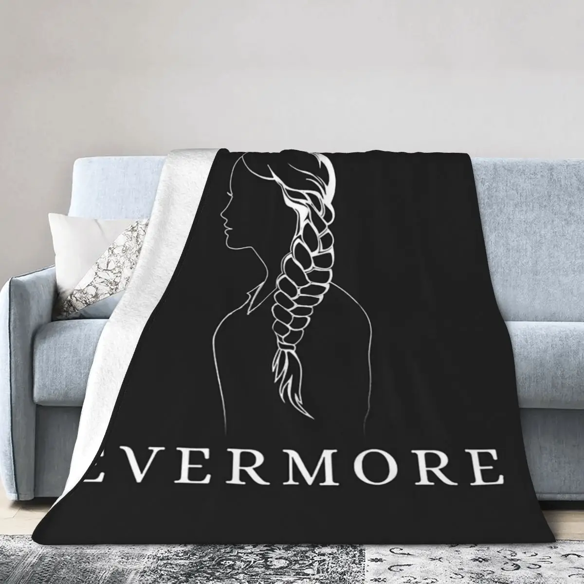 Evermore Blanket Soft Warm Flannel Throw Blanket Bedspread for Bed Living room Picnic Travel Home Sofa