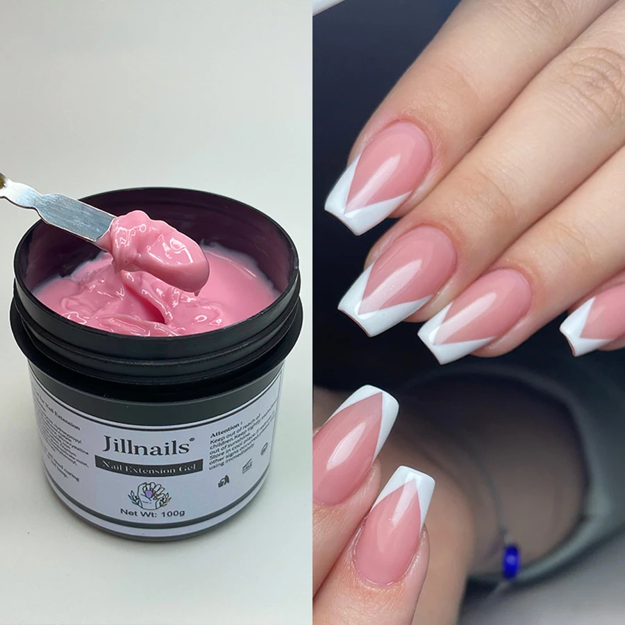 Jillnails 100g Natürliches Jelly Gel für Nagelverlängerung, Transparentes Nagel-Sculpting Gummi-Creme-Gel – Detail 12