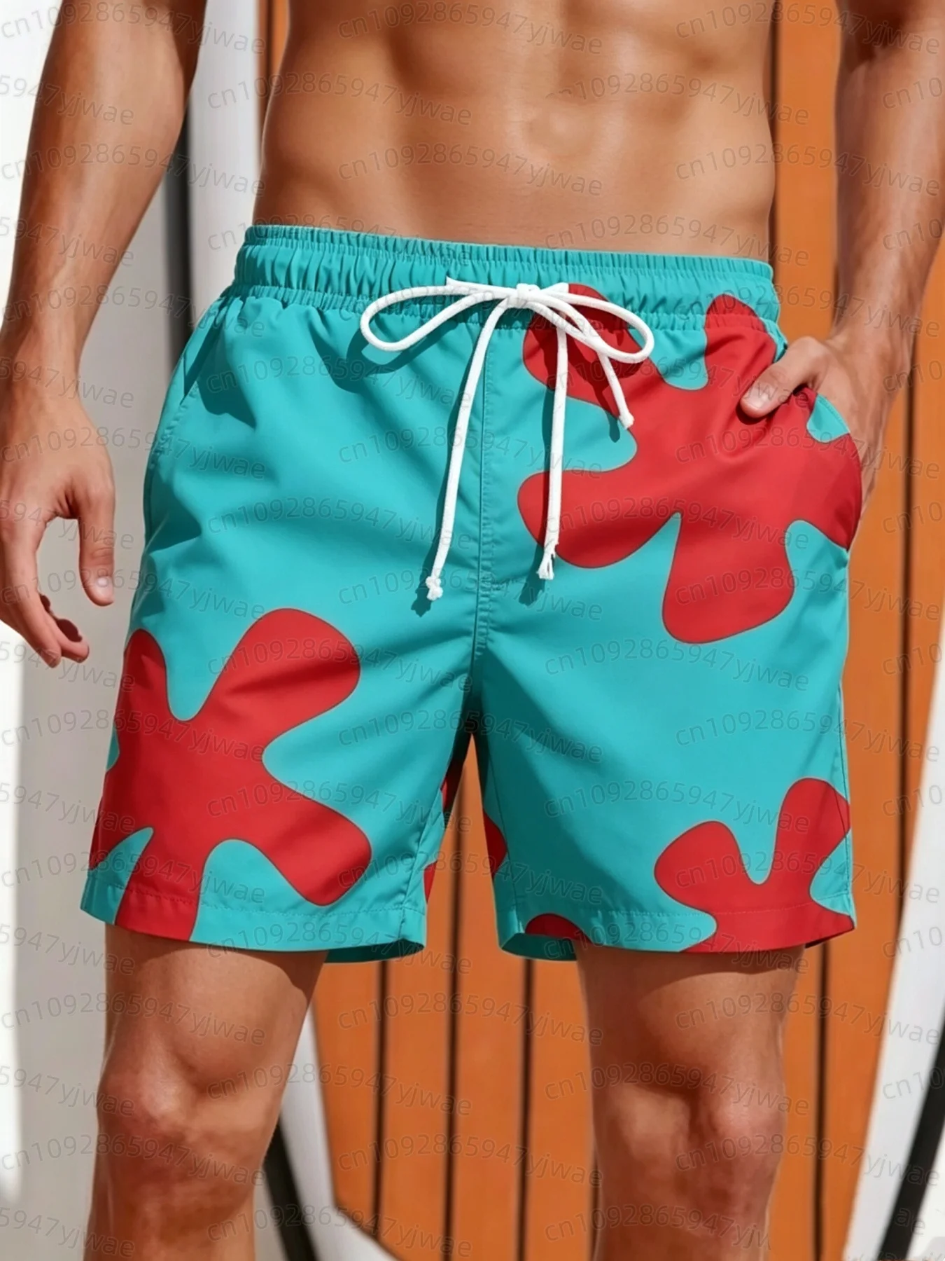 MEN 3D Anime Summer Patrick Star Board Shorts Trunks Quick Dry Beach Swiming Shorts Women Men Hip Hop Short Pants Beach Shots