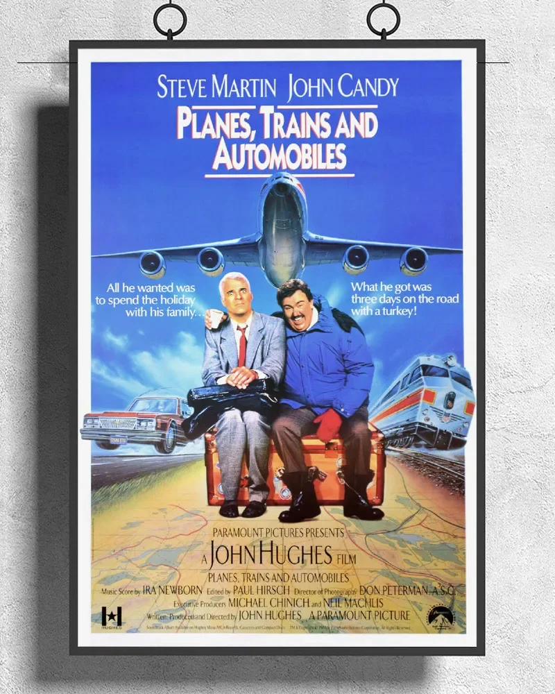 L231 PLANES, TRAINS And AUTOMOBILES Movie Silk Fabric Poster Art Decor Indoor Painting Gift