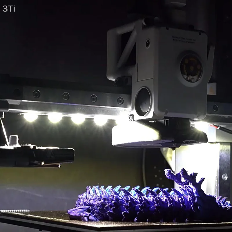 

Обновление 3D-принтера Bambu Lab A1/A1mini DIY с ультраяркой светодиодной лентой Ra95, 24 В, холодный белый свет.