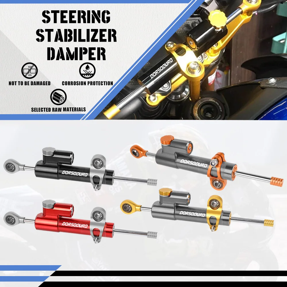 

For Aprilia Dorsoduro 750 2008-2009 750 2008-14 SHIVER /GT 2007-2014 Universal Motorcycle Adjustable Steering Damper Stabilizer