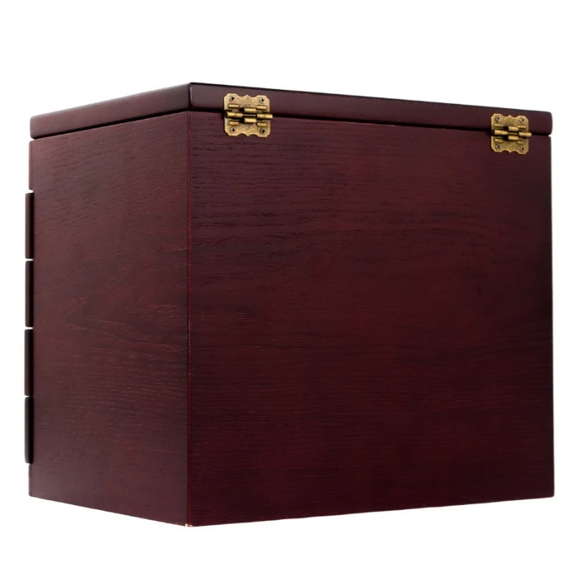 Yihang 50 pcs, five layers, large capacity, wooden pencil case, stationery box.