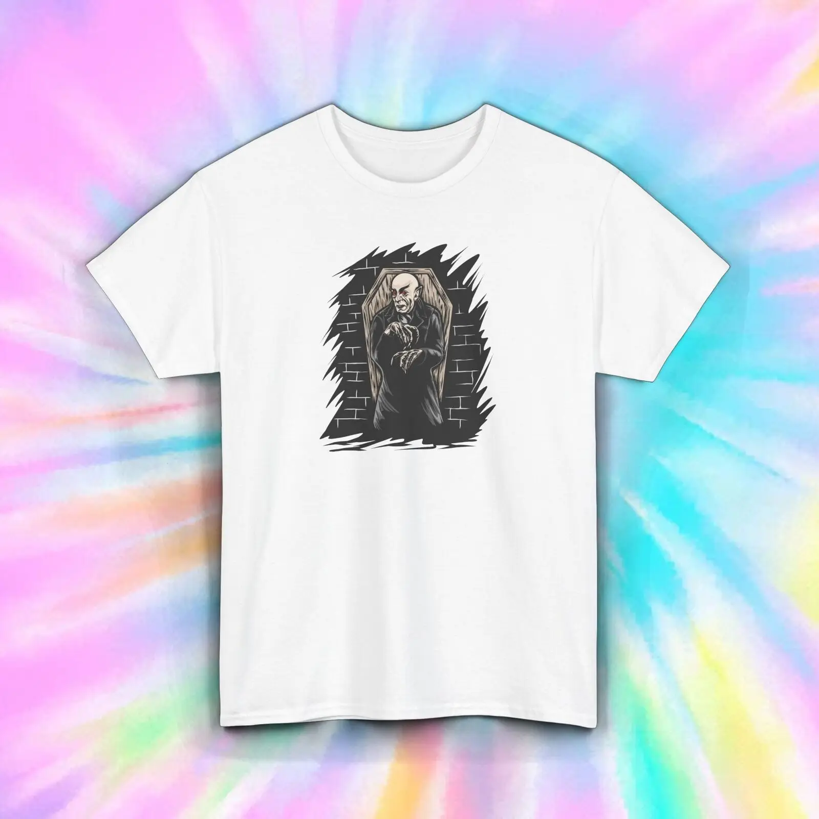 Nosferatu Vampire T-Shirt Classic Horror Movie Gothic Monster Tee S-5XL