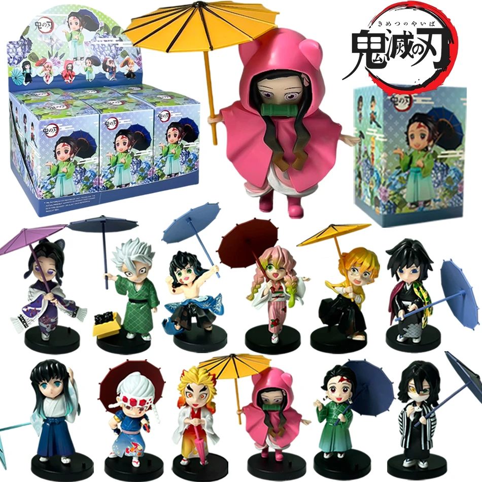 

Аниме-фигурки Demon Slayer: Танджиро Камадо, Незуко, серия «Сливовый дождь», коллекционные модели, креативные украшения, подарочная коробка-сюрприз.