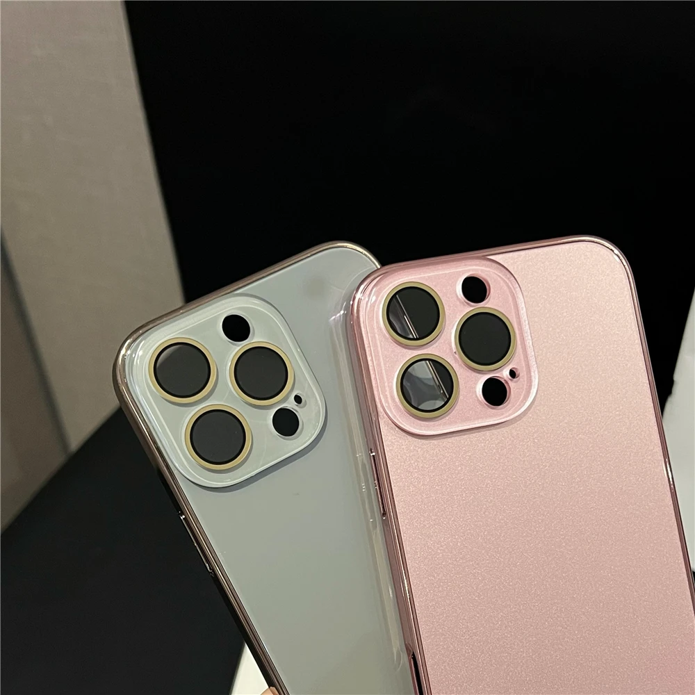 Luxuriöse, glänzende Handyhülle aus Glas für iPhone 18, 17, 15, 16 Pro Max, 14, 13, 12, 11 mit Kameraschutz, stoßfestem Rahmen und harter Schutzhülle. – Detail 7