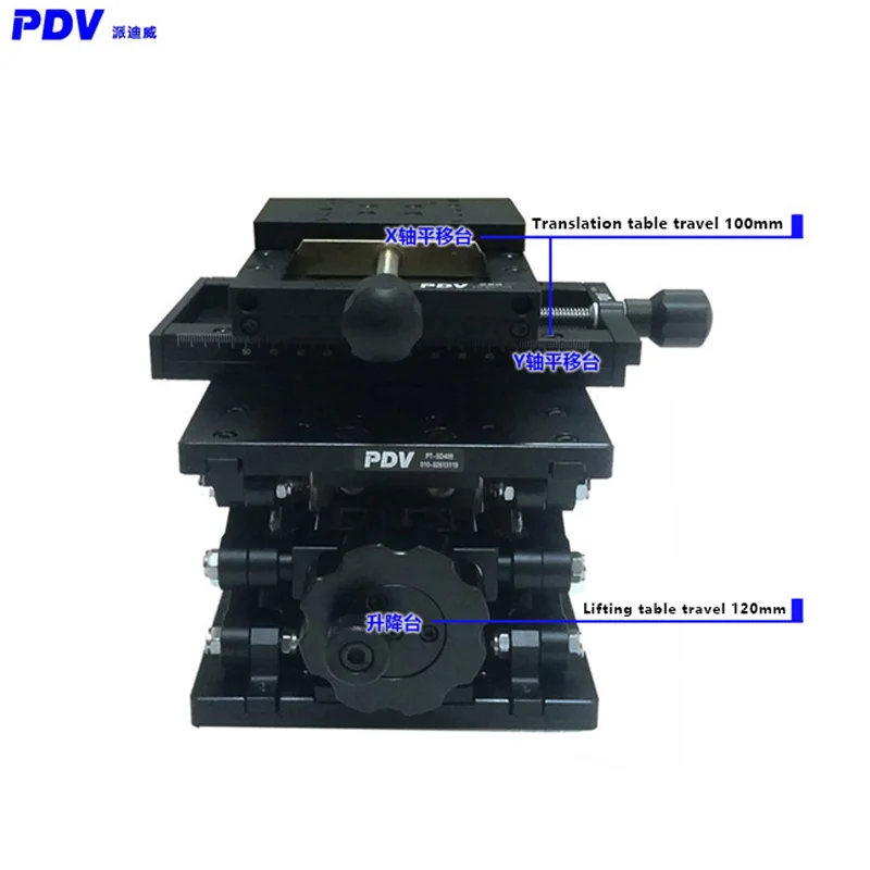 

Ручной лабораторный домкрат, 3-осевой этап XYZ, комбинированный большой стол для сцены с регулировкой высоты перемещения по оси Z