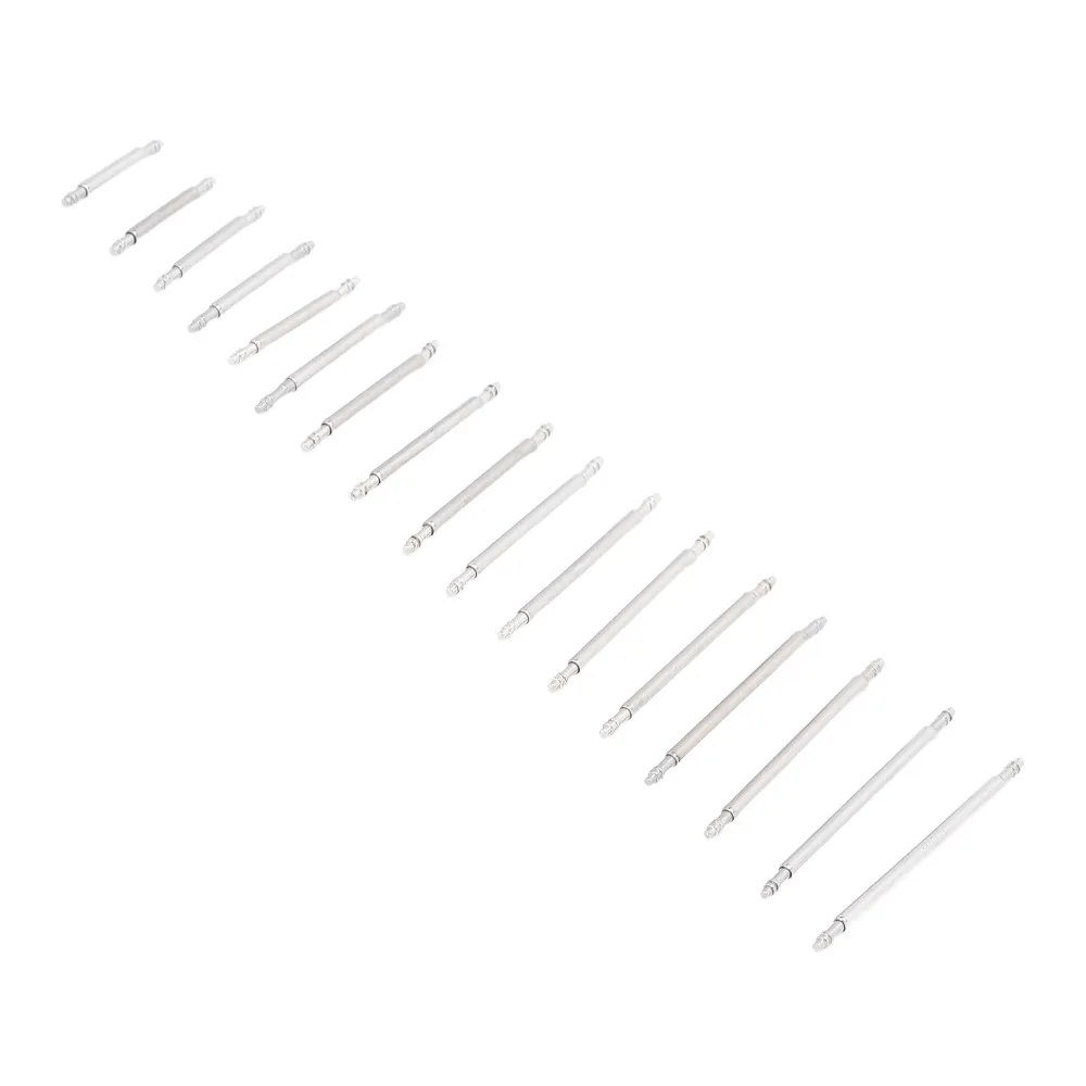 340Pcs 1.3×10~25mm Watch Spring Bars Multi-size Spring-loaded Watch Strap Accessories Steel Watch Band Replacement Parts