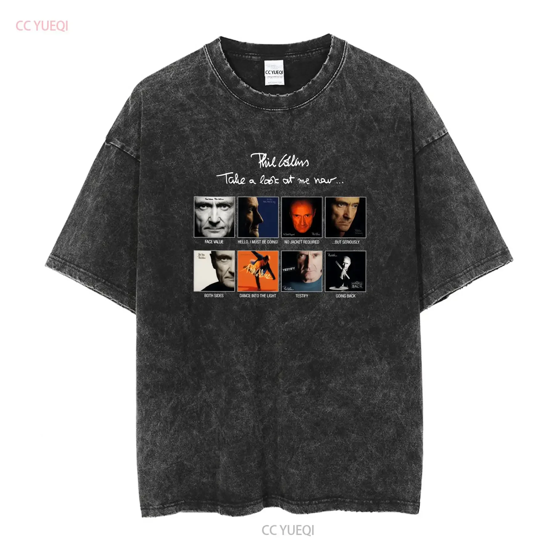New Phil Collins Take a Look at Me Now Black T Shirt S to 5XL For Fan TM50 long sleeves vintage Washed Top For Everyday Wear