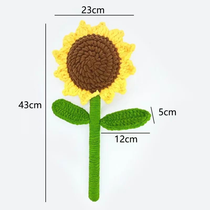 Ramos de girasoles y rosas de peluche suaves de 45cm, decoración de mesa para el hogar, regalos creativos para el Día de la madre, cumpleaños, Navidad y graduación