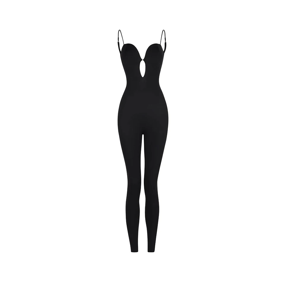 베어 백 슬리브리스 점프수트 라틴 댄스 드레스 여성 라틴 댄스 의상 벨리 탱고 공연 의상