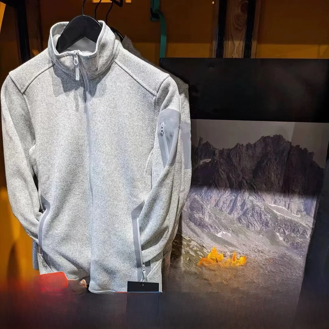 

Спорт на открытом воздухе Fce Jaet с воротником-молнией Long Sve Молодежная весна-осень-зима Спортивная одежда со стойкой Повседневная верхняя одежда