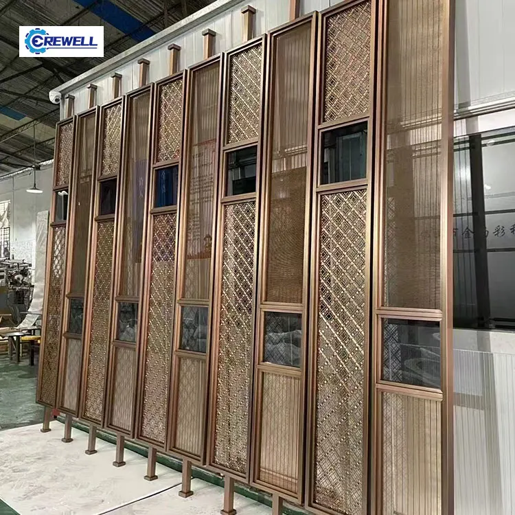 AIROW Modern Retro Waterproof Stainless Steel Partition for Interior & Courtyard