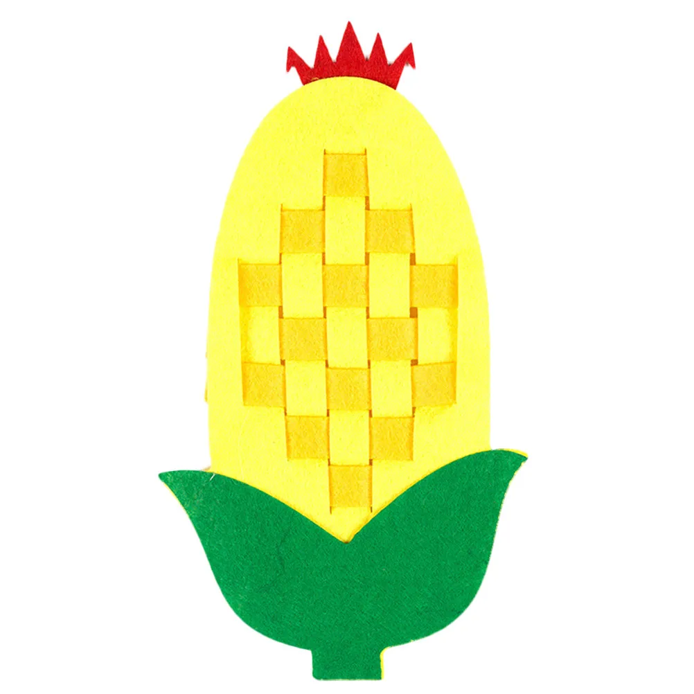 

6Pcs Creative Baby Weave Knitting Kit Easy Beginner DIY Plaid Fruit Strawberry Pineapple Crab Educational Kids Handwork Puzzle