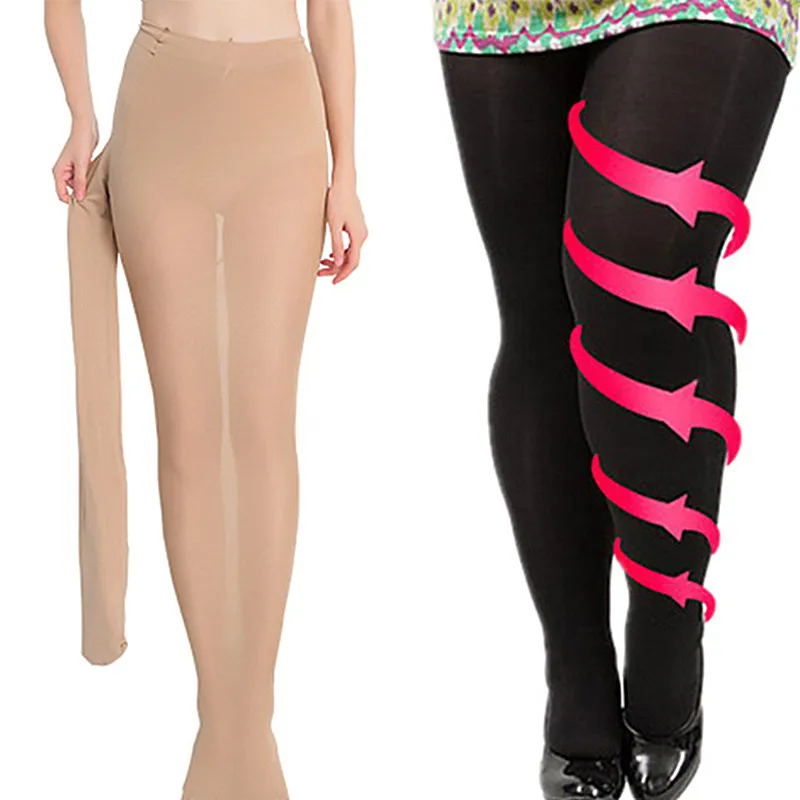 200KG Women Tights Plus Size 100D Autumn Winter Warm Lined Pantyhose High Waist Female Stretchy Slim Skinny Velvet Tights