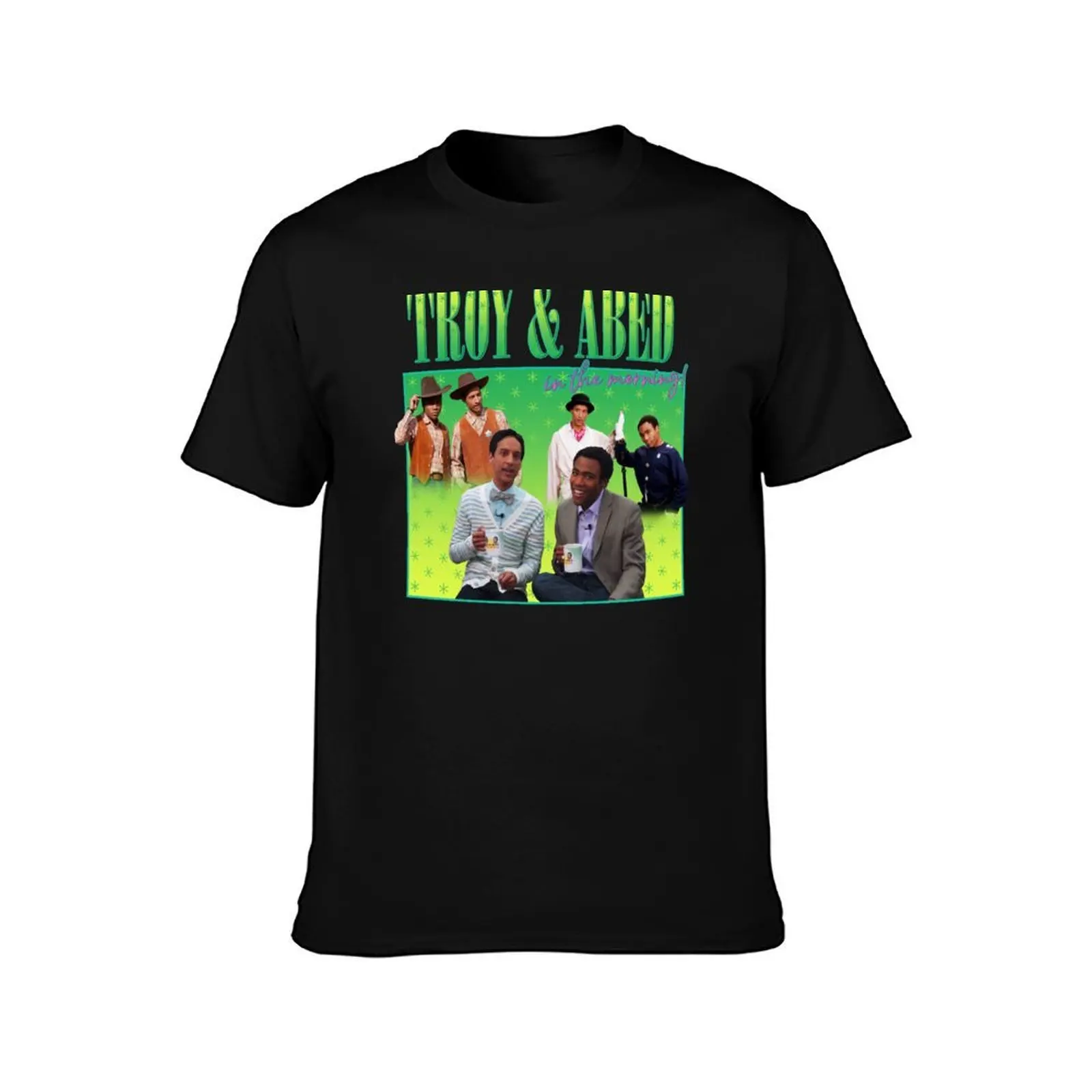 troy & abed in the morning! homage T-Shirt t shirt man luxury T-Shirt