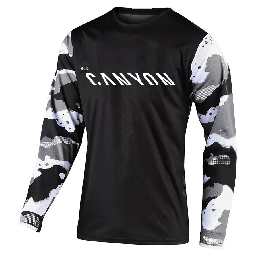 RCC CANYON Downhill Jersey Mountain Bike T-Shirt Motorcycle Offroad DH  Mtb Jersey Motocross Shirt Sweatshirt Sportwear Clothing