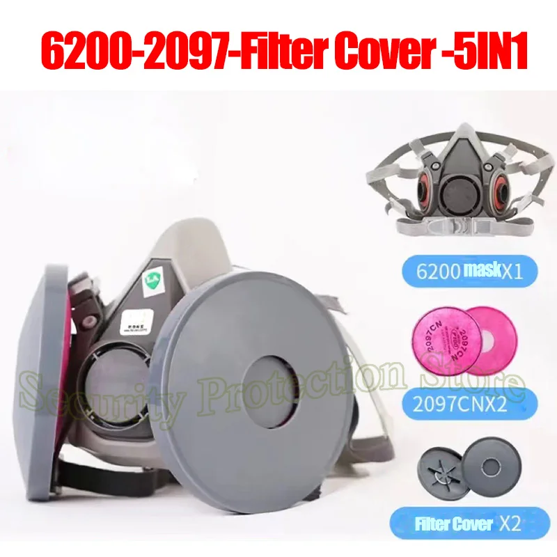Waterproof Filter Cover For 2091 2097 2096 2297 2071 Particulate Filter Replacement For 6200/7502/6800 Gas Chemical Respirator