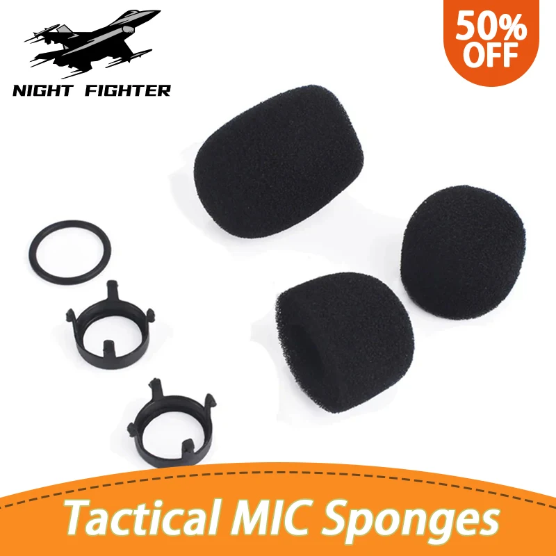 Tactical Headphone's Accessories MIC Sponges Replacement Parts For Comtac Series Headset Microphone Sponge Set WZ160