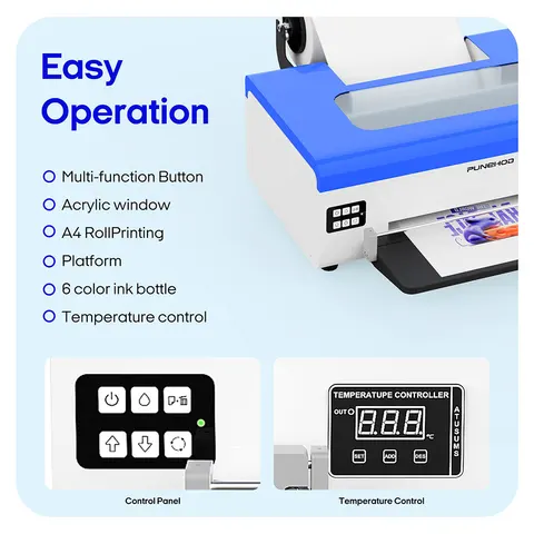 DTF-принтер Punehod формата A4, прямая печать на пленке, DTF-машина Epson L800 L805 с печью F8 F13, футболки, одежда своими руками термопринтер epson купить - №2