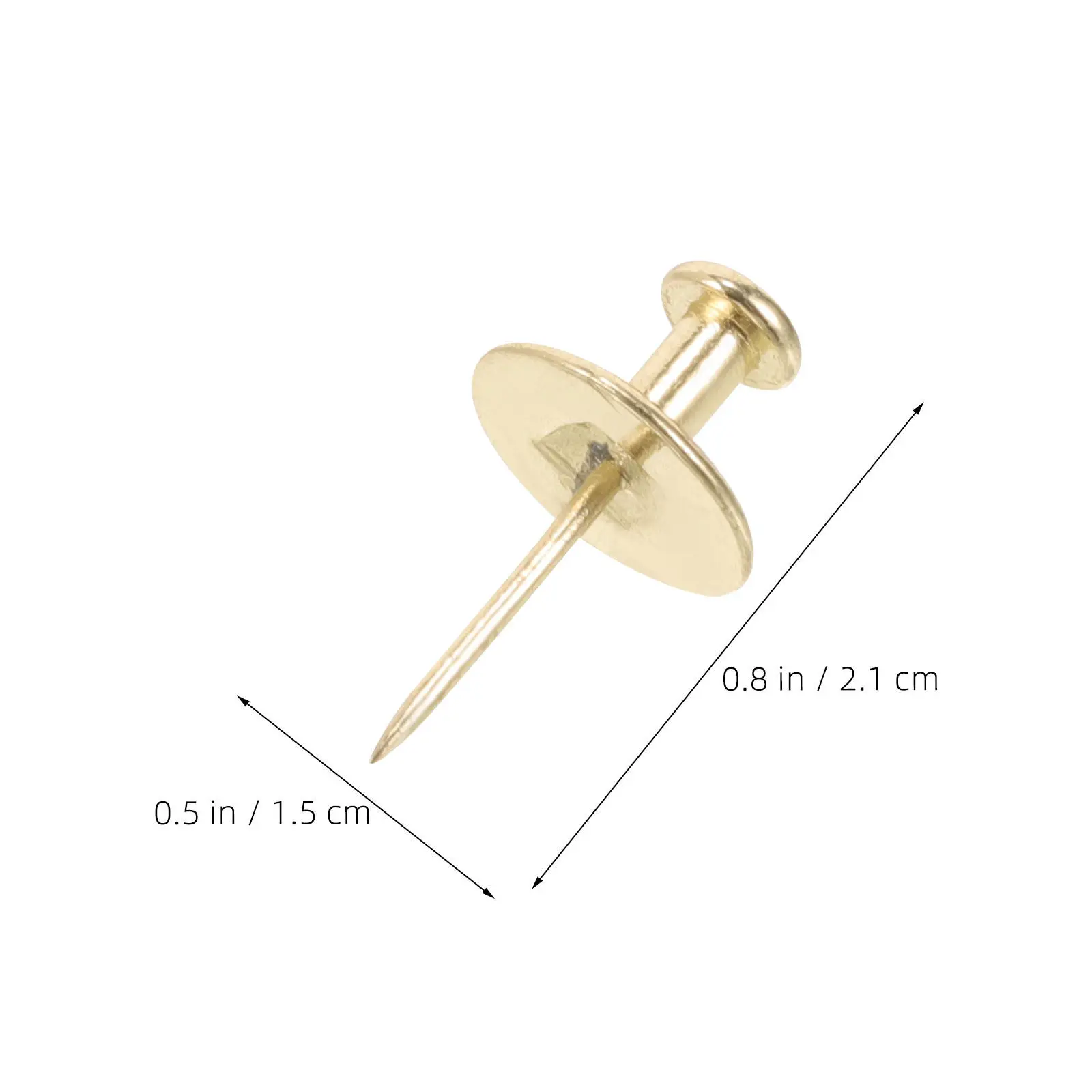 25Pcs Zinc Alloy Gold Star Picture Hanging Tacks Thumb Nails for Wall Decor Photo Frames Keys Holder Organizer