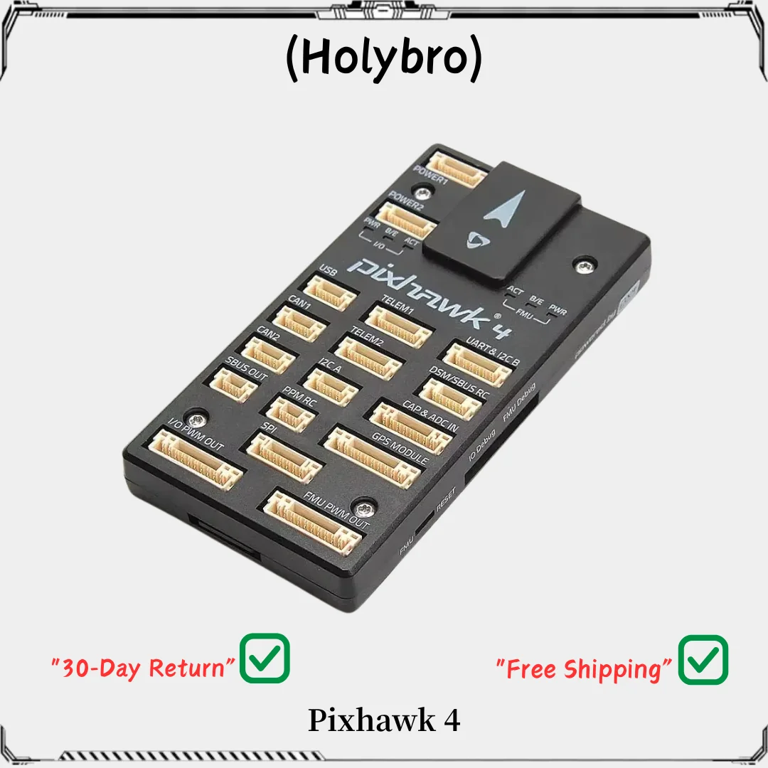 

Контроллер полета HolyBro Pixhawk 4 — варианты пластикового/алюминиевого корпуса с модулем питания PM02 PM07 и GPS M9N M10 для БПЛА-дрона