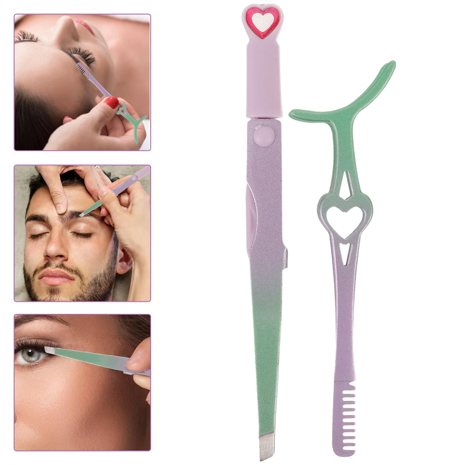 

Lash Tweezers Eyelash Curlers for Clusters Artificial Lashes Colorful Extensions Remover