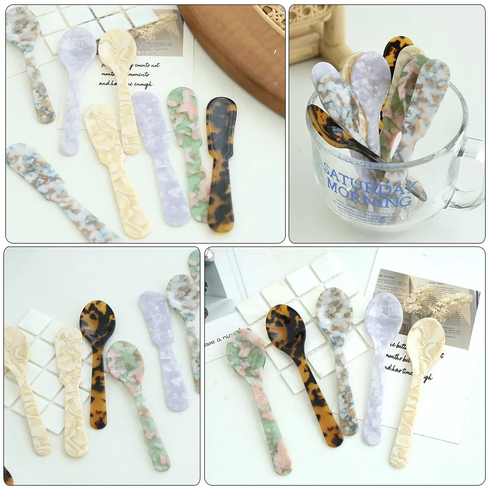 Juego de Espátulas de Plástico para Mermelada, Cuchara para Untar Mantequilla, Utensilios de Cocina para Hornear, Espátula Ergonómica para Miel, Kétchup y Crema de Cacahuete