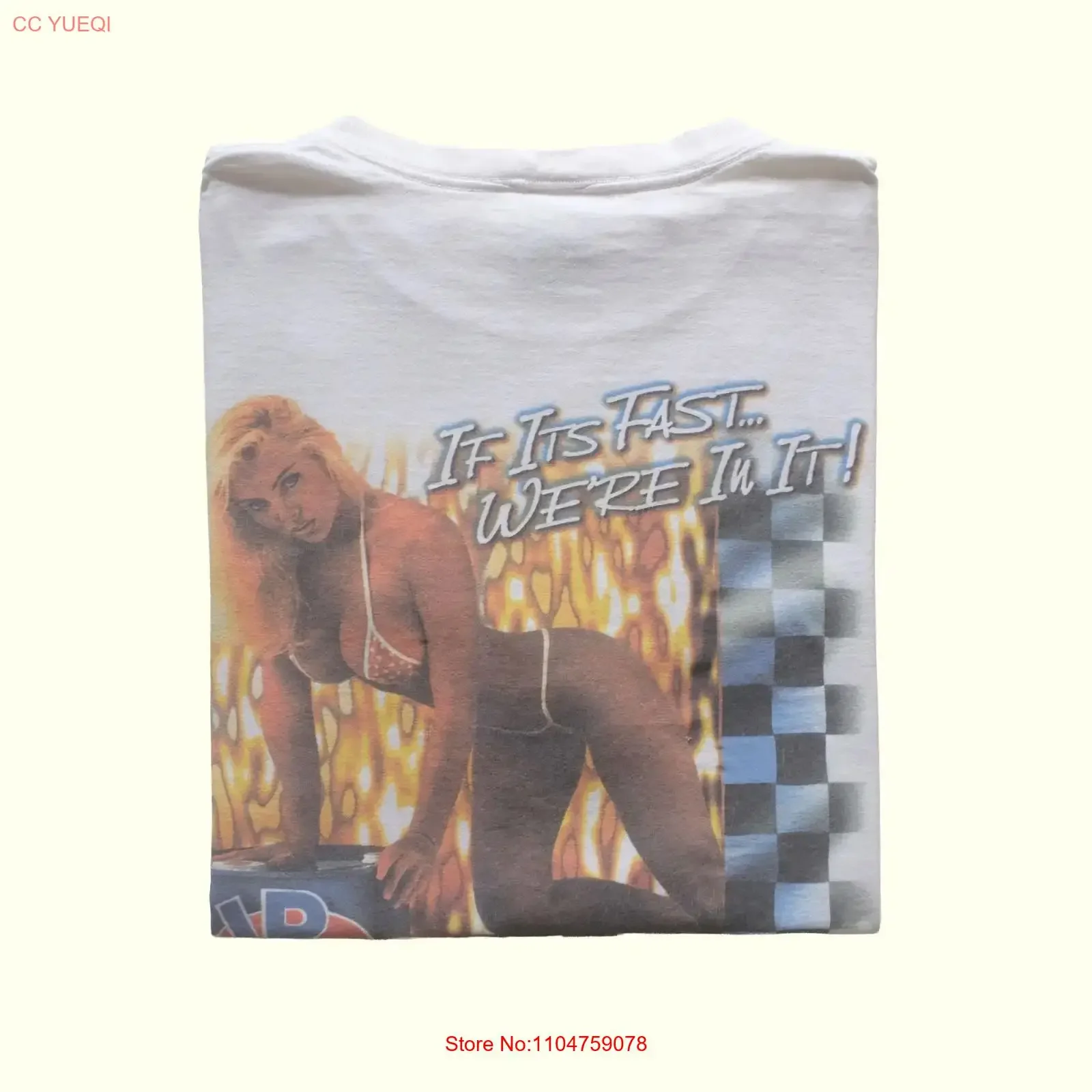 FRUIT OF THE LOOM VTG 90s Y2K RETRO NITROUS FLAME RACING GRAPHIC T SHIRT SZ XL vintage Washed Versatile Unisex Comfortable Soft